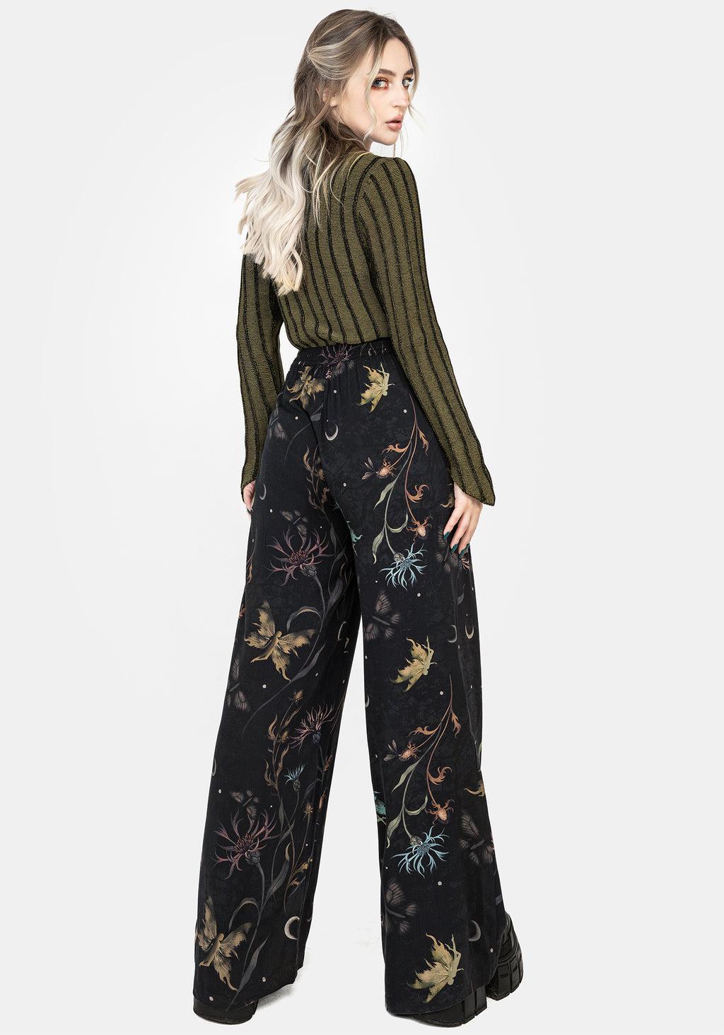 Rosanella Floral Print Straight Leg Trousers Product Image