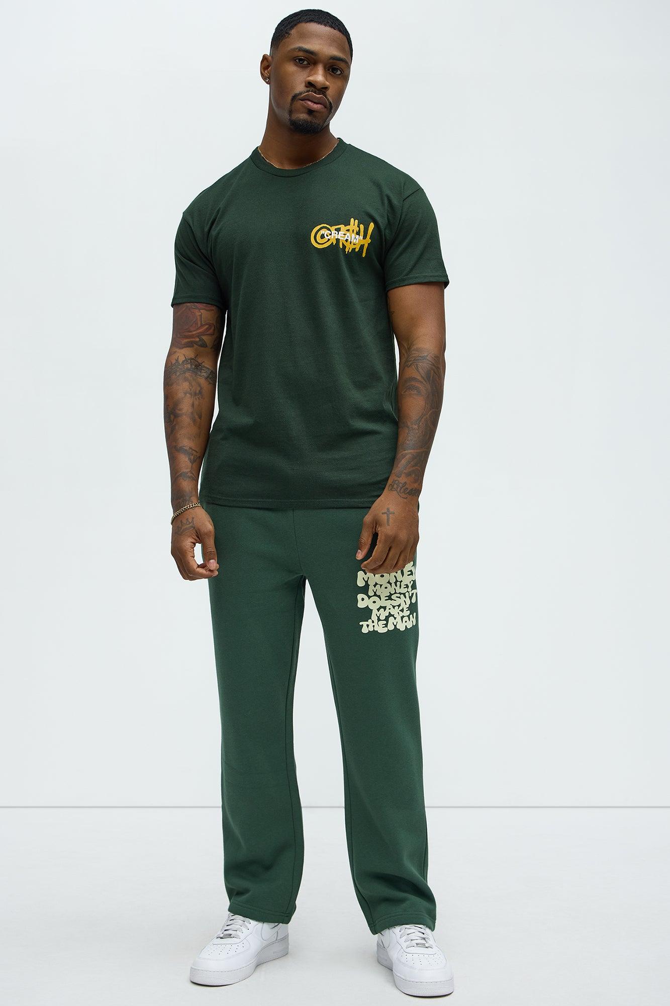 Tyson Make Money Straight Sweatpants - Green Product Image