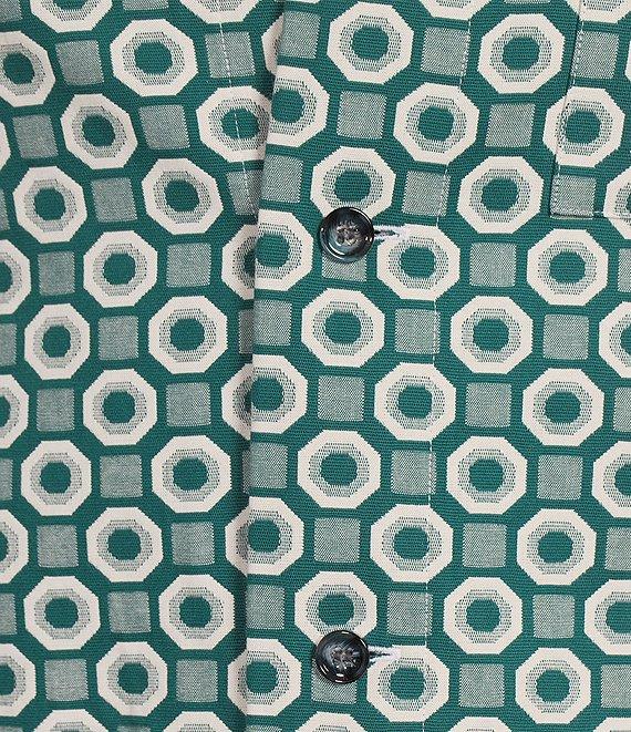 Murano Shape of Water Collection Slim Fit Jacquard Shirt Jacket Product Image