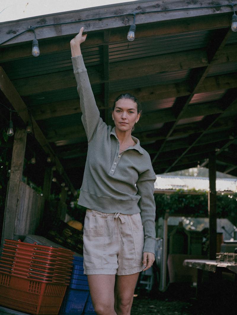 Topanga Drape Short - Wheaten Product Image