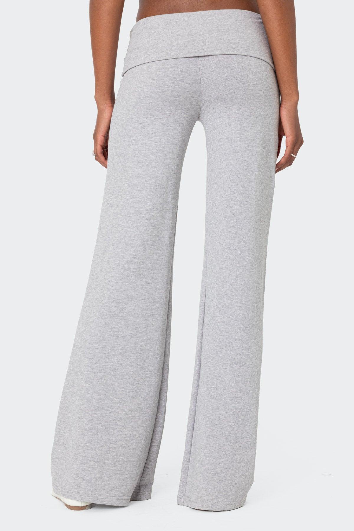 Wide Leg Foldover Pants Product Image