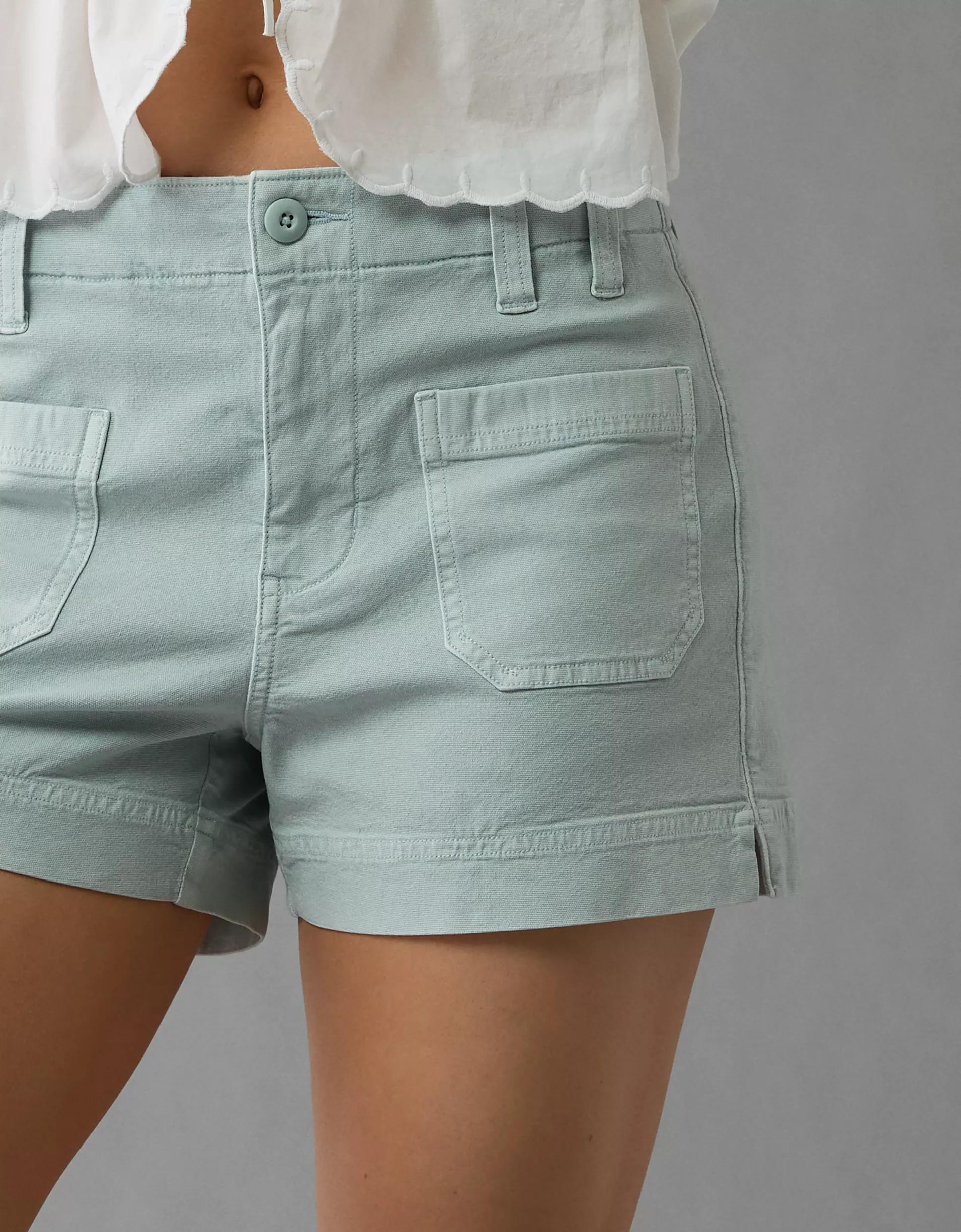 AE Stretch High-Waisted Relaxed Utility Short Product Image