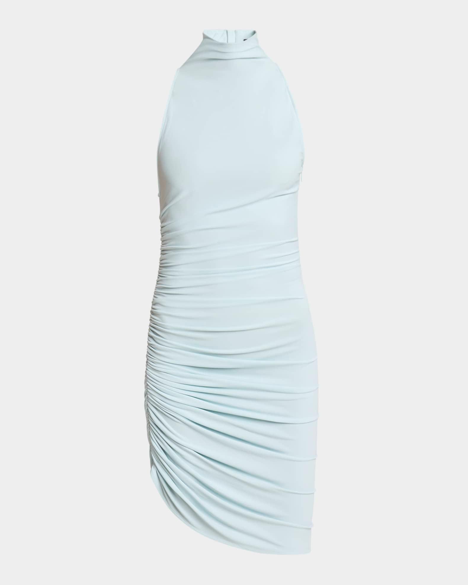 Gathered Turtleneck Mini Dress Product Image