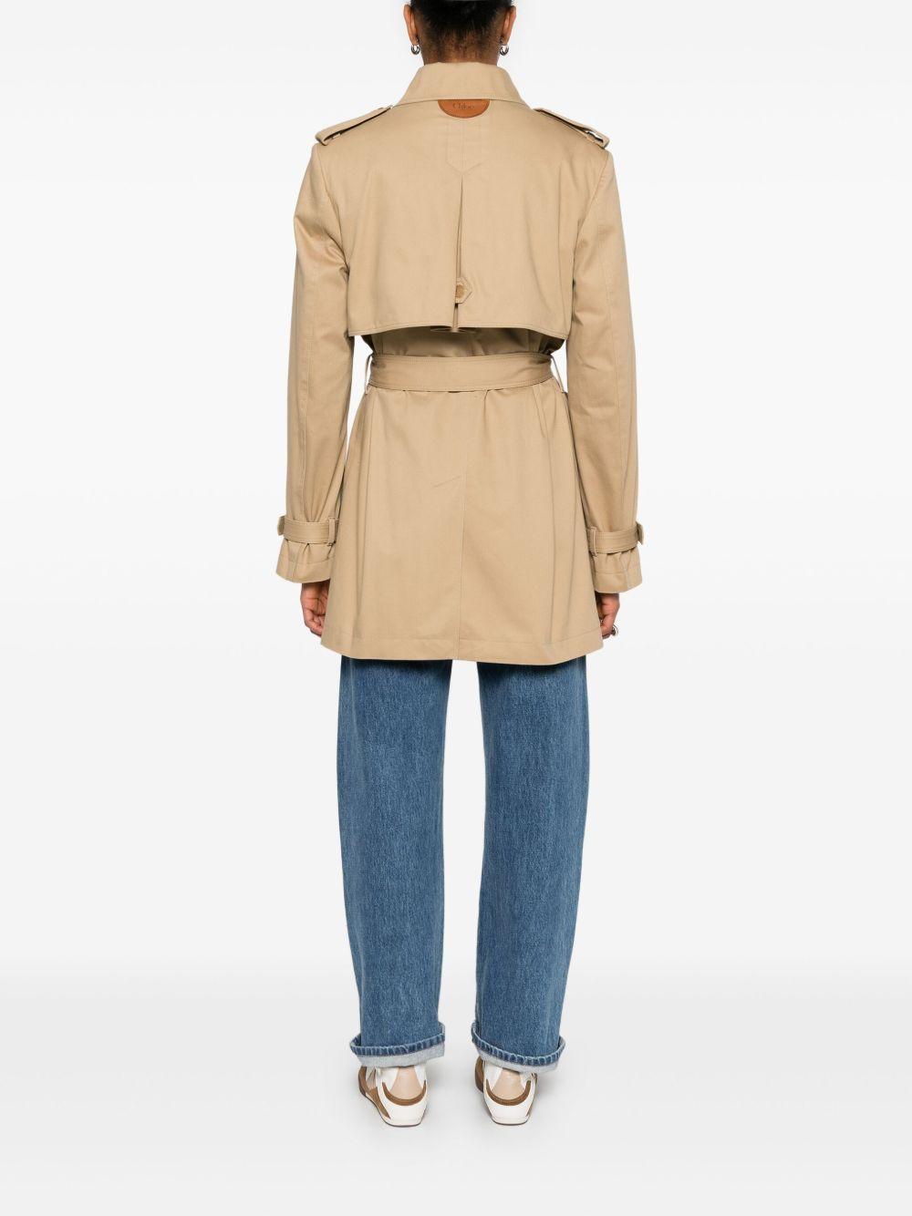 belted trench coat Product Image