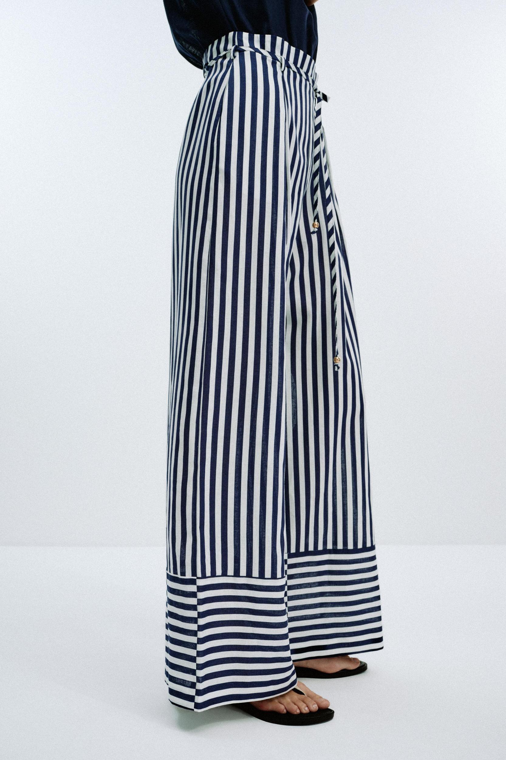 LINEN BLEND LONG JUMPSUIT Product Image