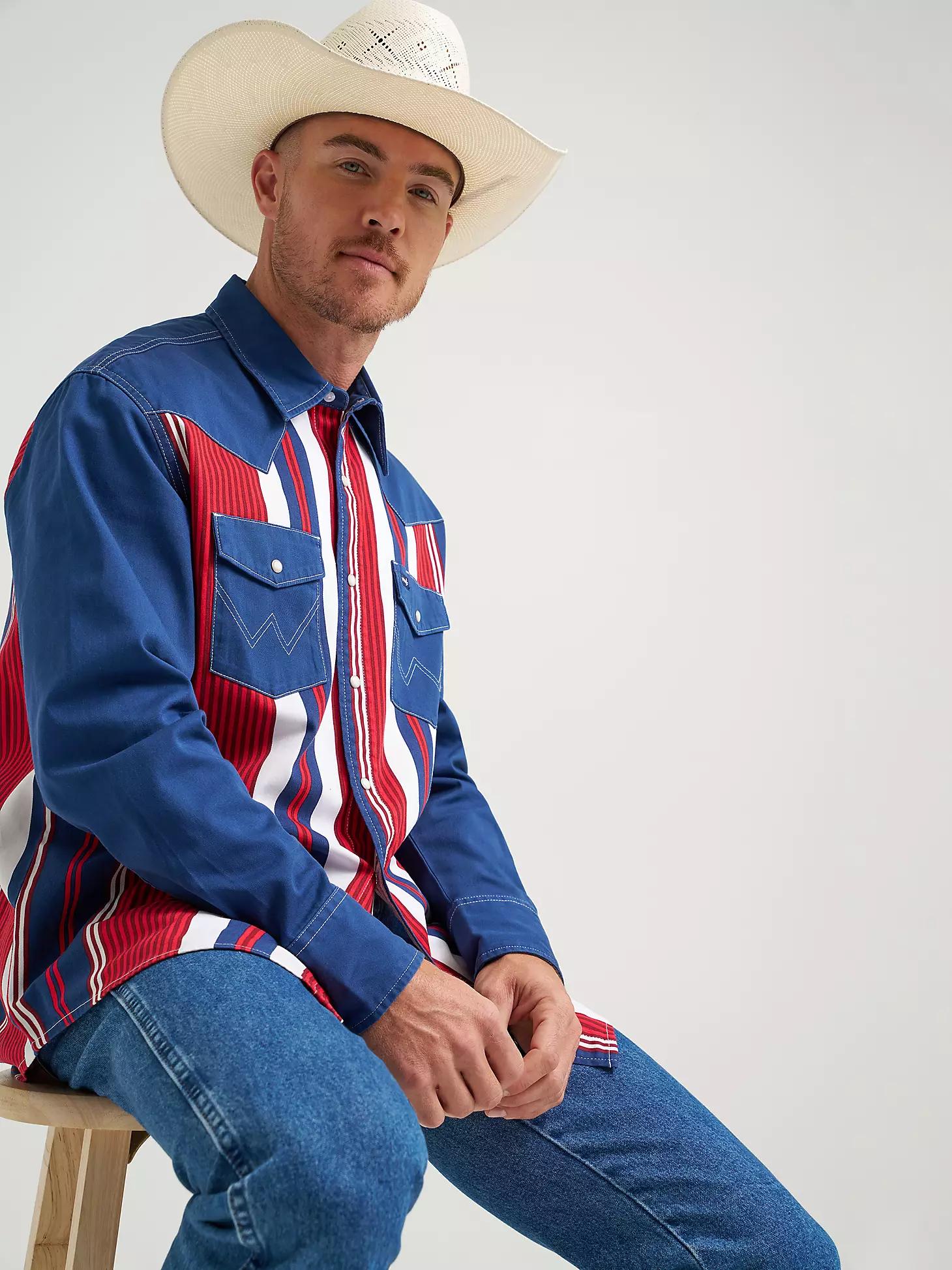 Lone Star Brushpopper Western Snap Workshirt | Men's SHIRTS | Wrangler® Product Image