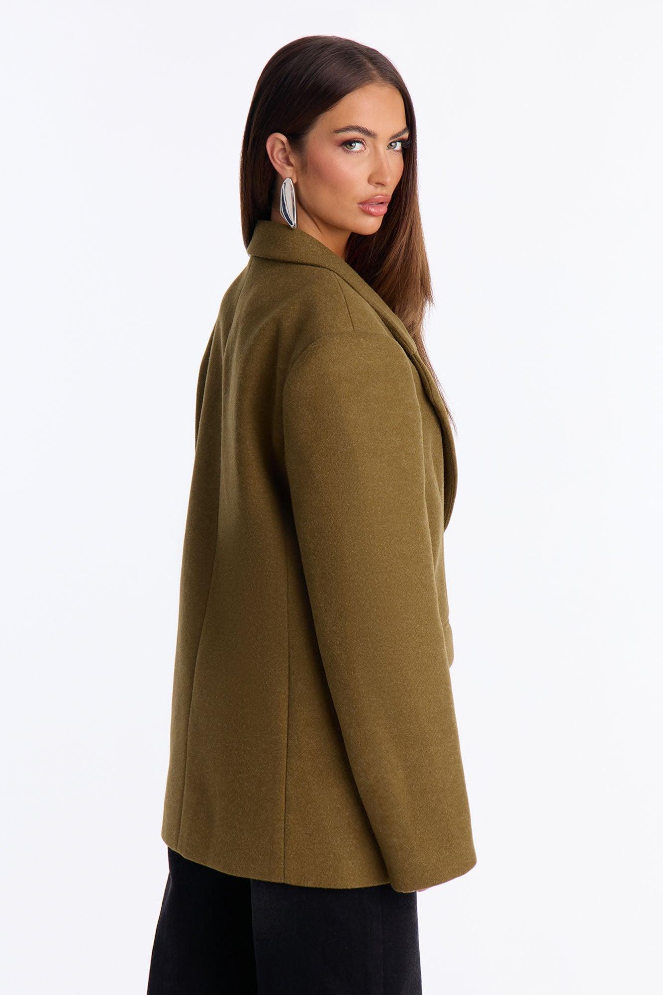 Old Money Moves Blazer - Olive Female Product Image