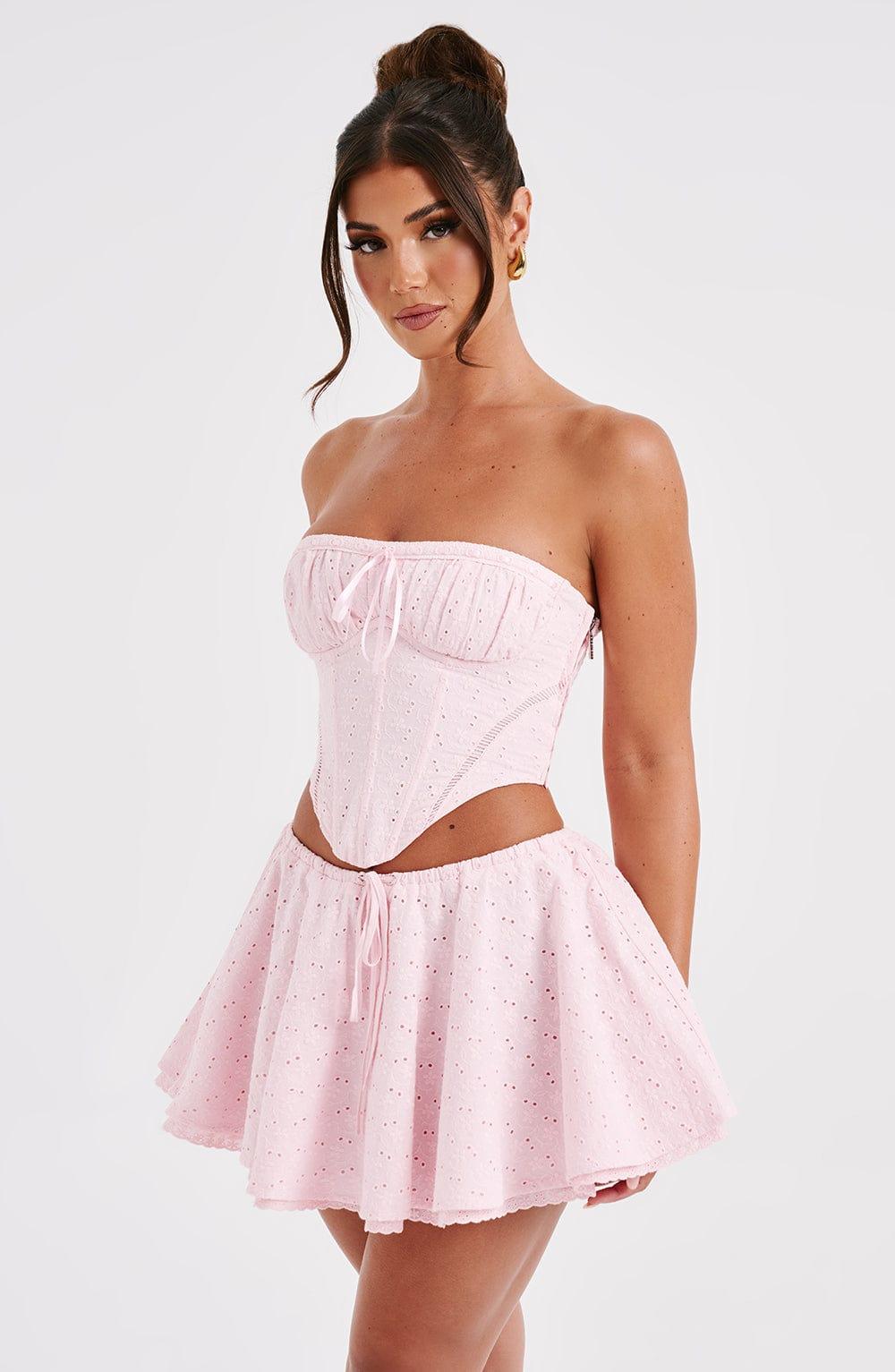 Winnie Mini Skirt - Blush Product Image