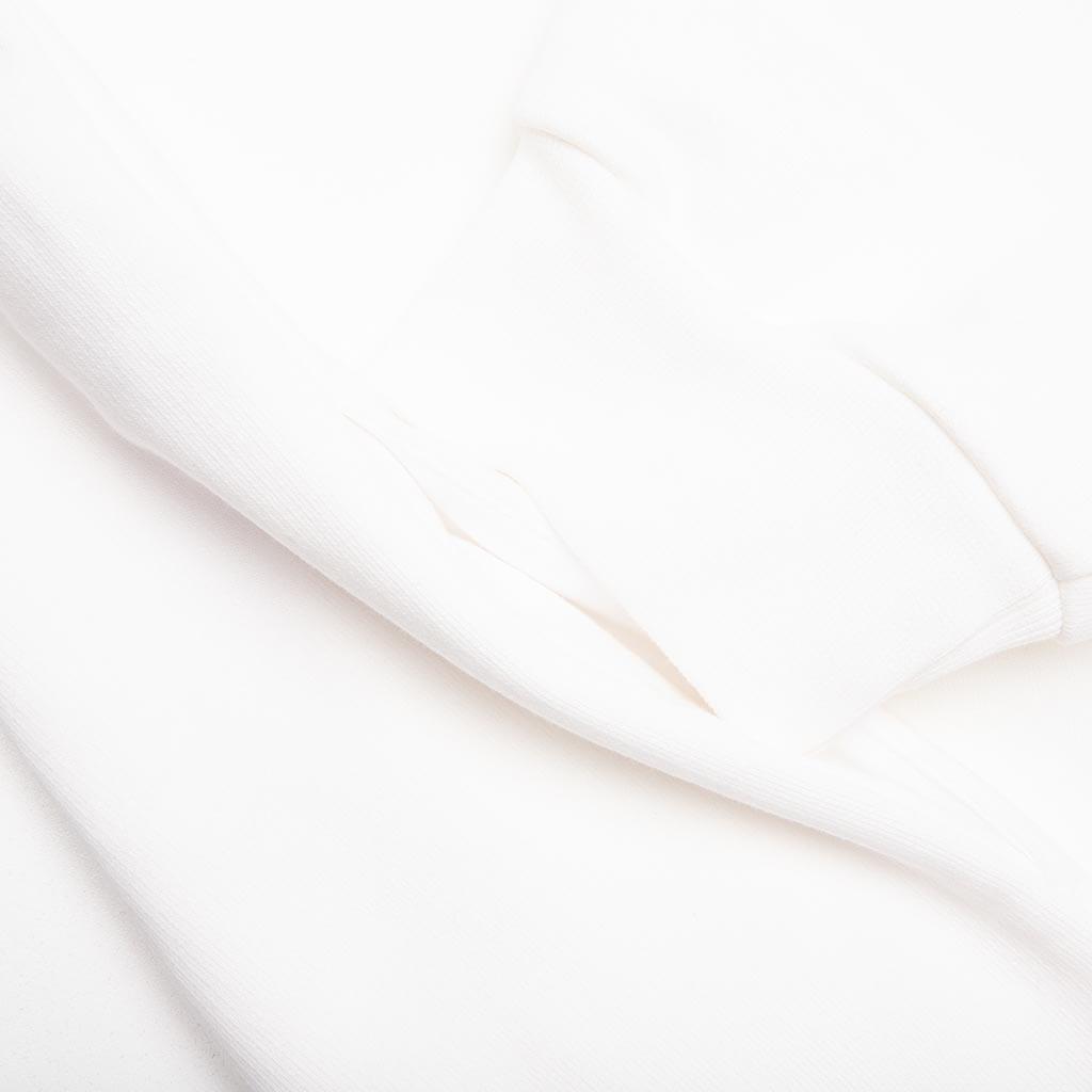 Organic Cotton Hoodies With Wordsearch Flower Print - Natural White Male Product Image