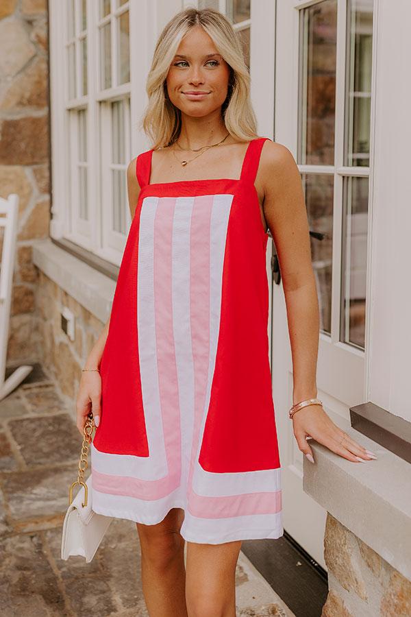 Picnic Chic Linen-Blend Mini Dress Product Image