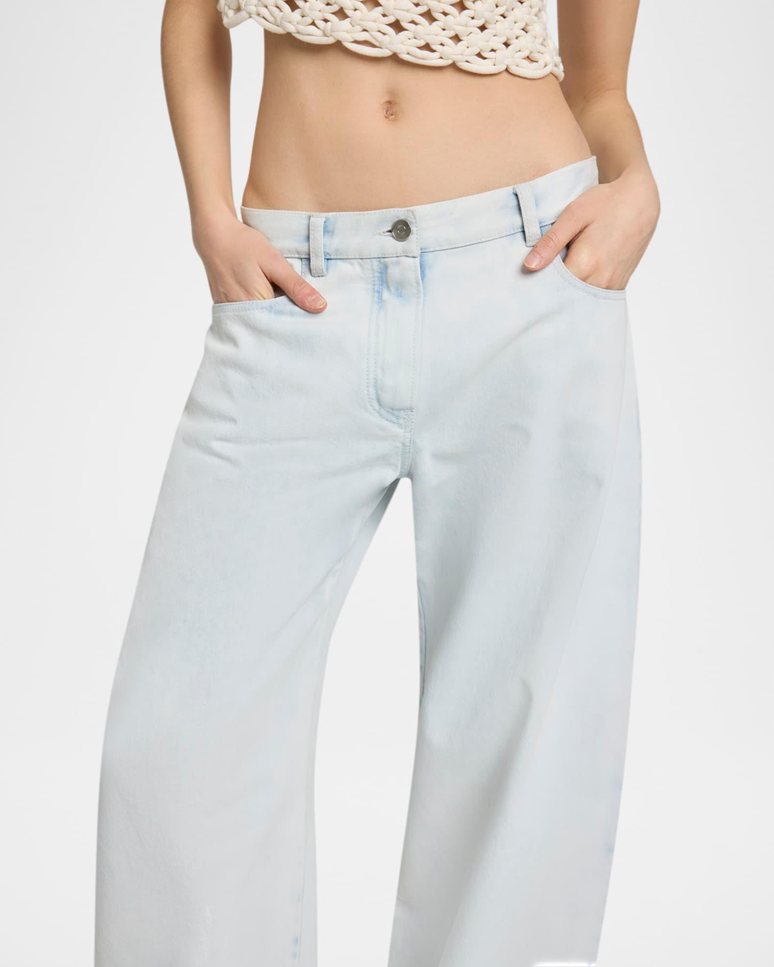 Rounded Low-Rise Jeans Product Image