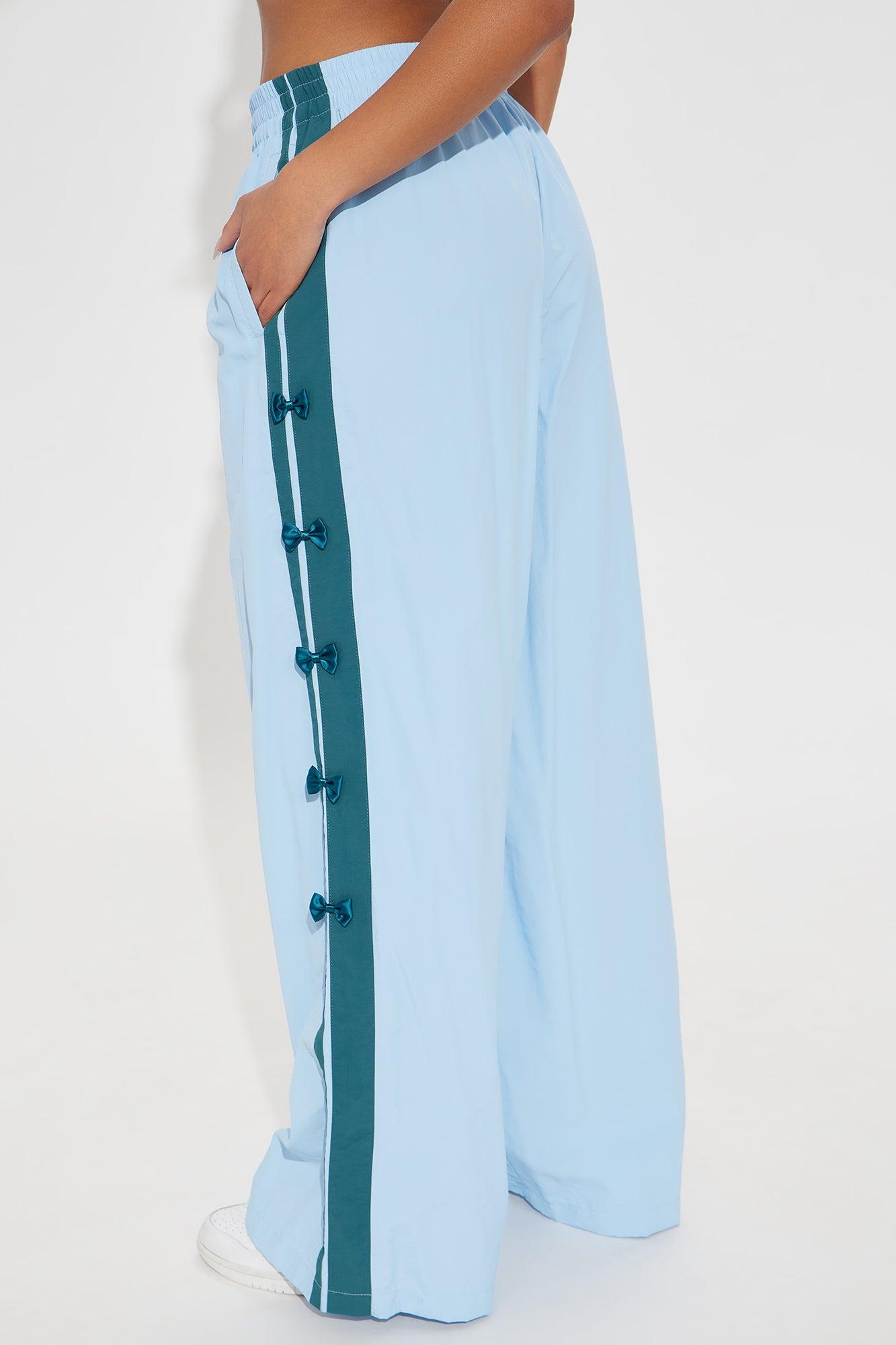 If You Behave Windbreaker Track Pant - Light Blue Product Image