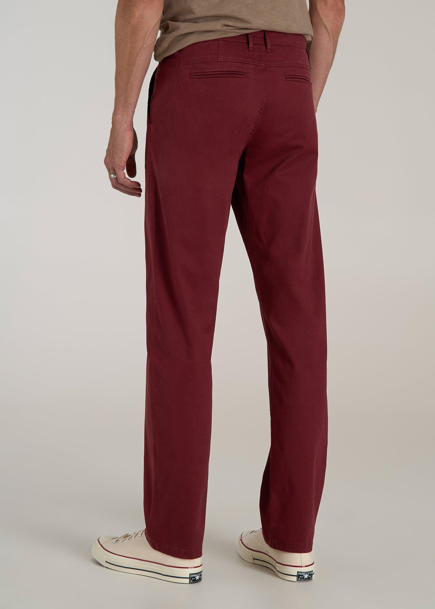 J1 STRAIGHT Leg Chinos for Tall Men in Red Ochre Male Product Image