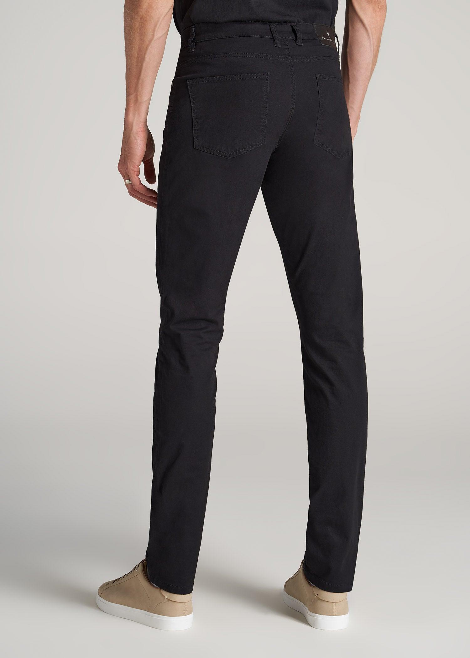 Carman TAPERED Fit Five Pocket Pants for Tall Men in Black Male Product Image