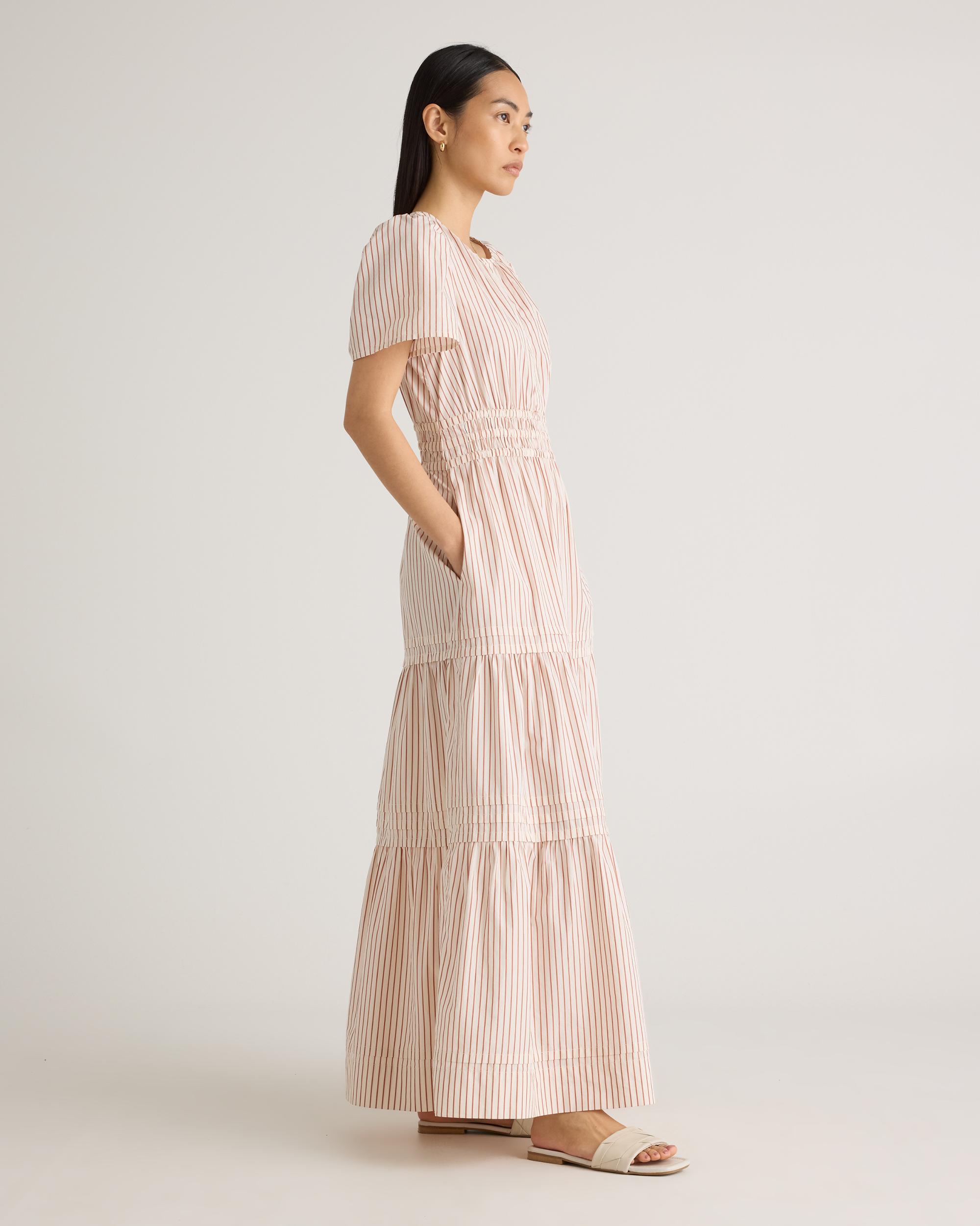 Quince | Women's Poplin Tiered Maxi Dress Cotton Product Image