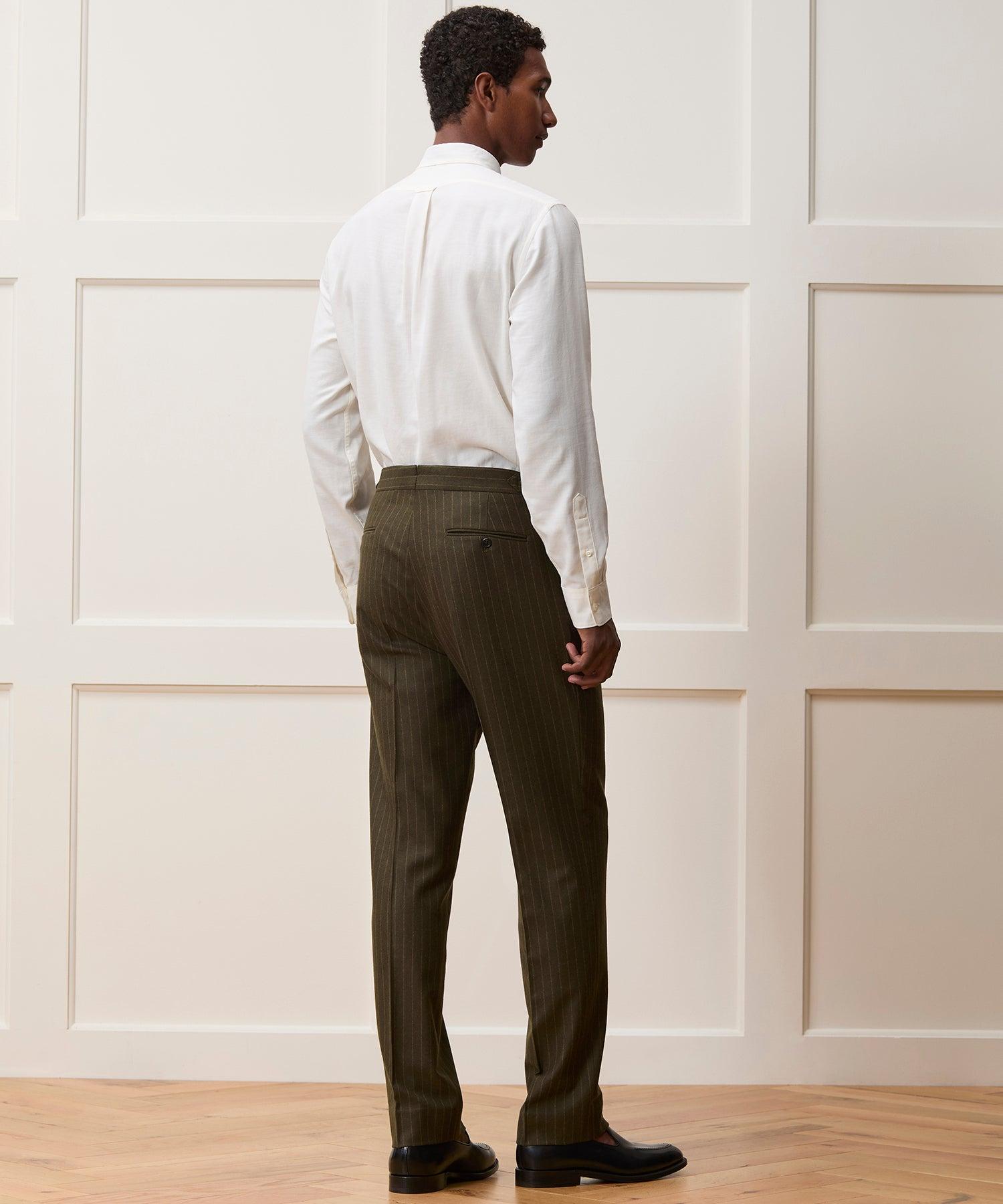 Italian Flannel Pinstripe Madison Suit Product Image