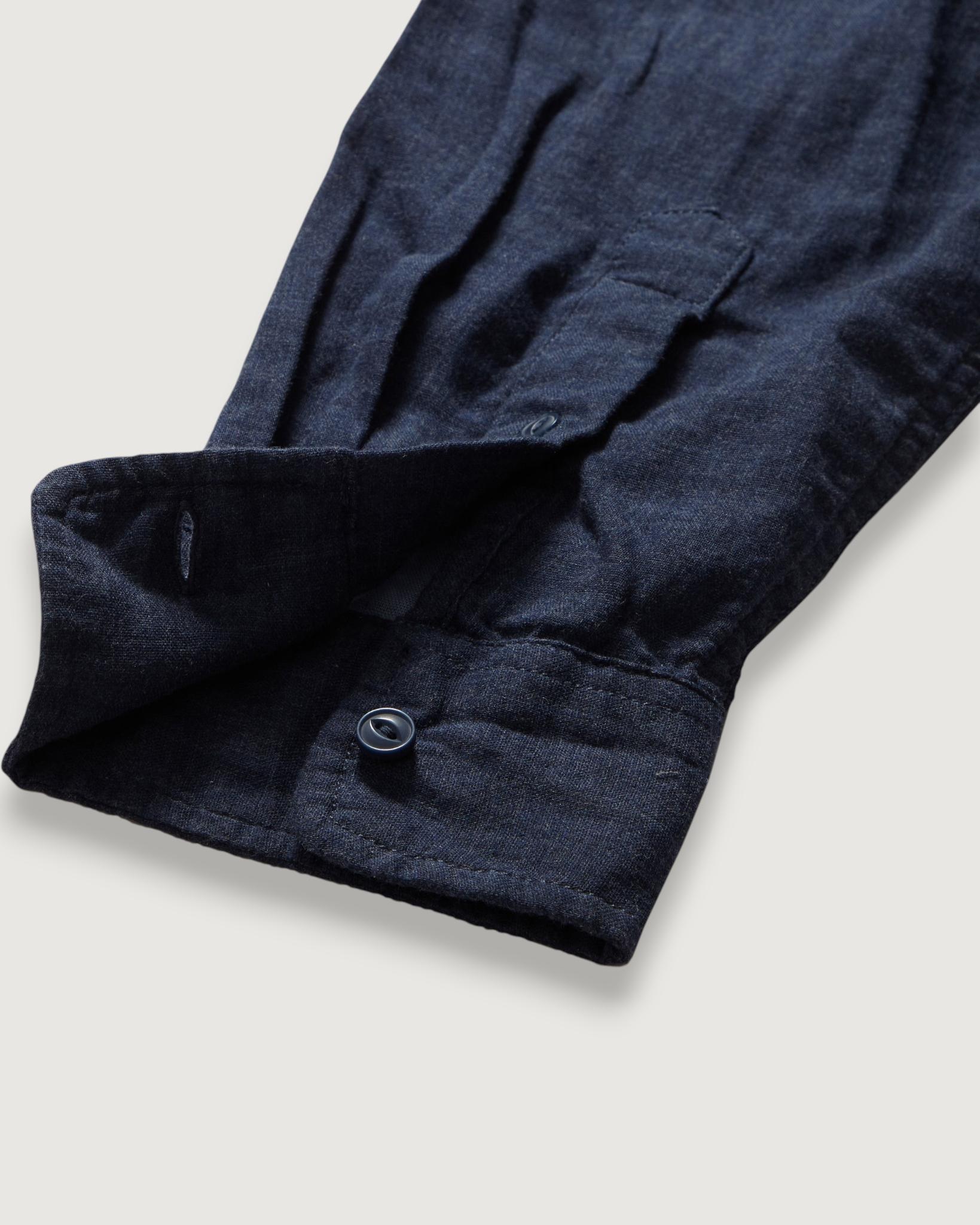 Hattox Double Cloth Shirt - Navy Heather Product Image