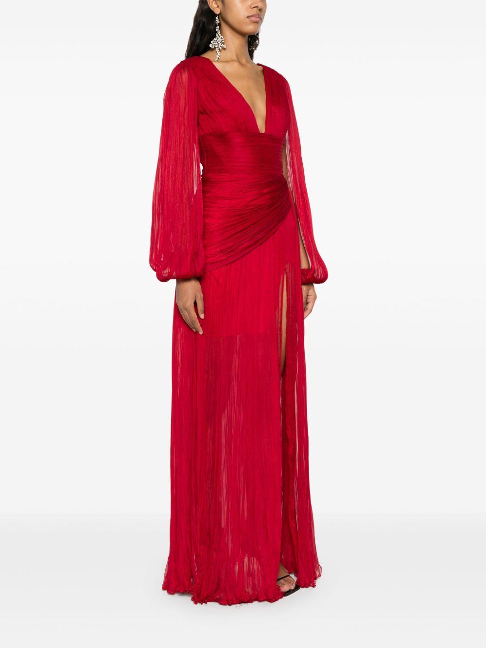 Leona plissé maxi dress Product Image