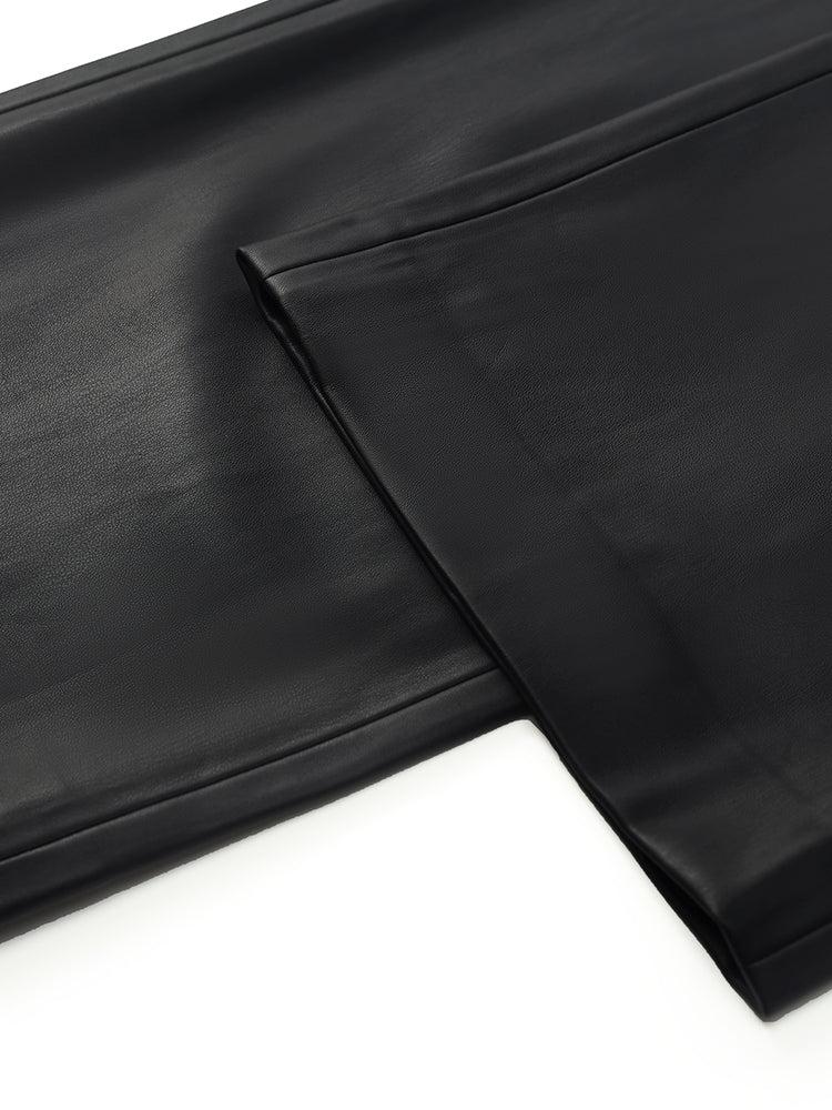 PU Leather Full Length Women Pants Product Image