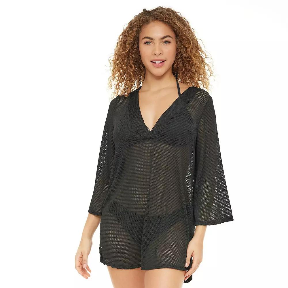 Women's Jordan Taylor Bell-Sleeve Swim Cover-Up Tunic,  Product Image