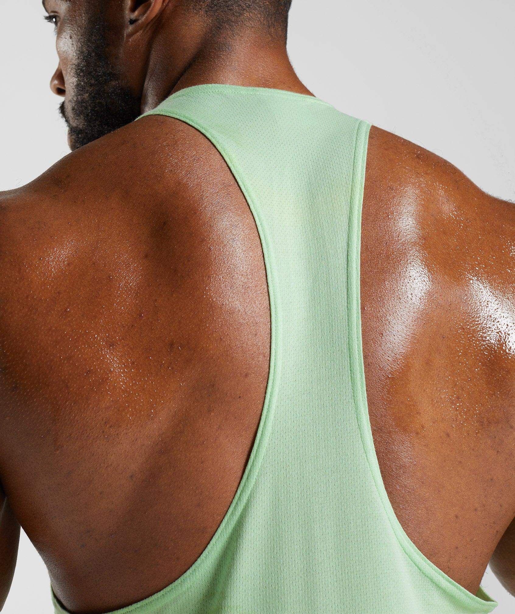 Gymshark React Stringer - Aloe Green Male Product Image