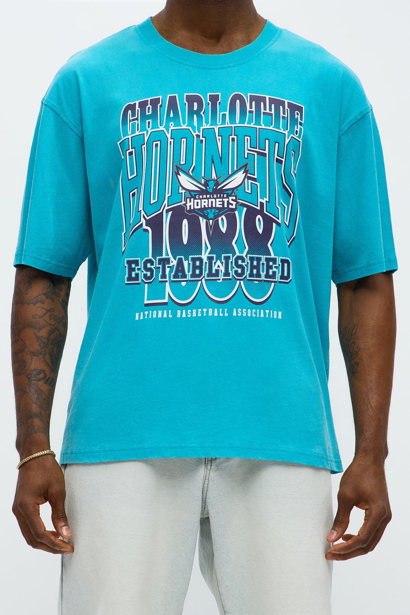 Hornets Oversized Short Sleeve Tee - Teal Male Product Image