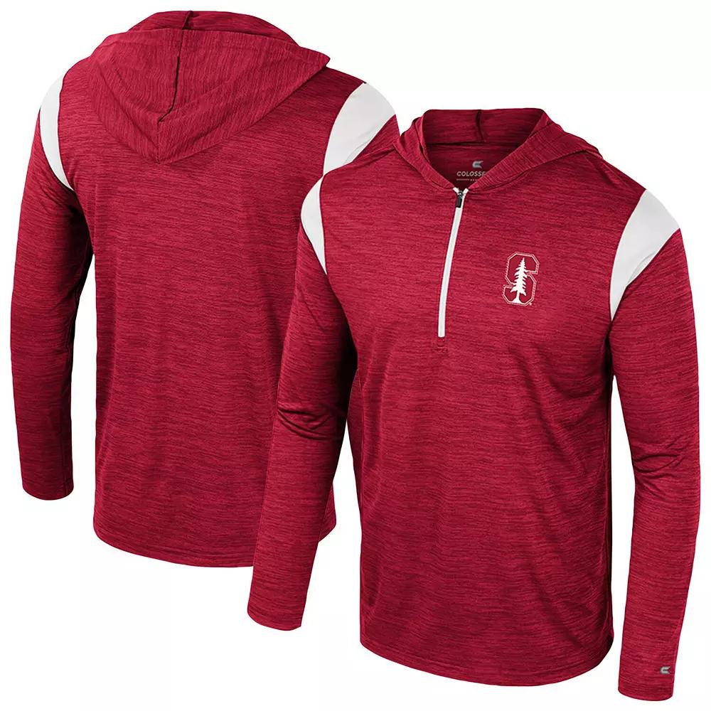 Men's Colosseum Cardinal Stanford Cardinal Dozer Half-Zip Windshirt,  Product Image