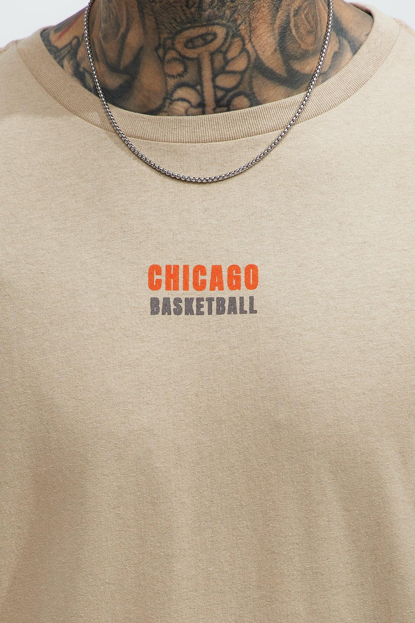 Chicago Basketball Oversized Short Sleeve Tee - Sand Product Image