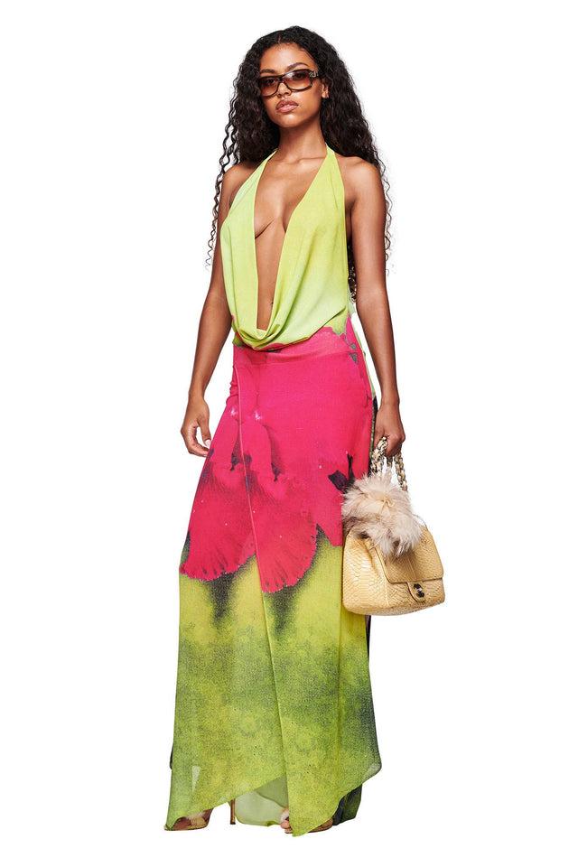 SAMANTHA MAXI DRESS - ORCHID PRINT Product Image