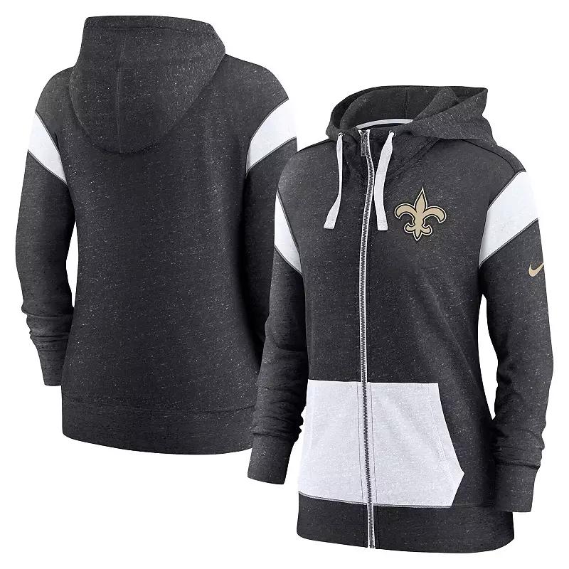 Women's Nike Heathered Black/White Arizona Cardinals Monaco Full-Zip Hoodie,  Product Image