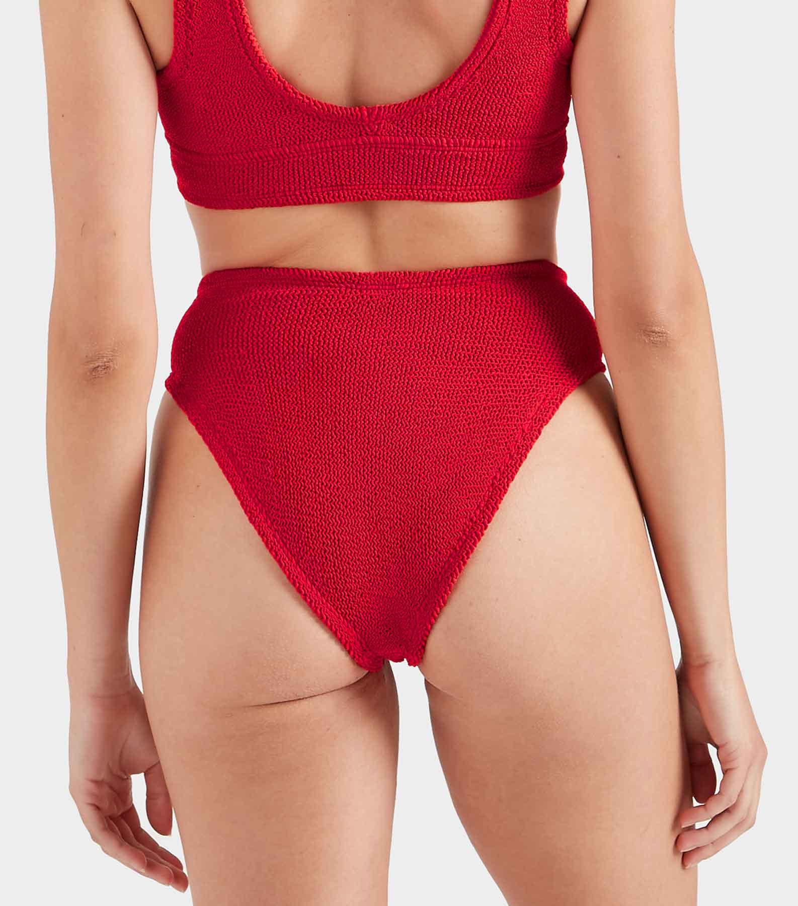 V Waist Bikini Bottom - Red Product Image