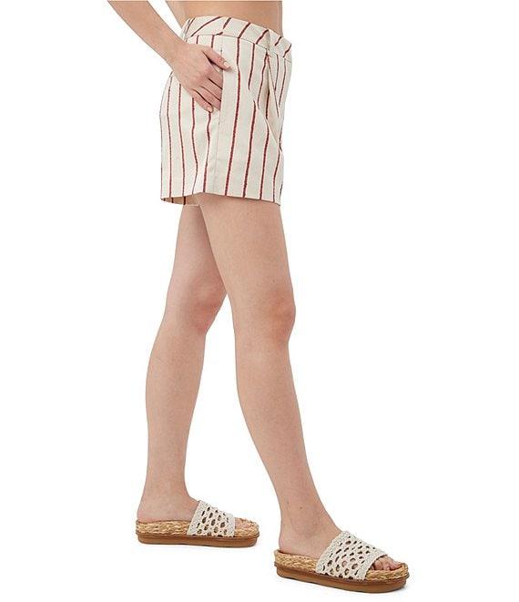 Trina Turk Ocotillo Short Stripe Mid Rise Pleated Shorts Product Image