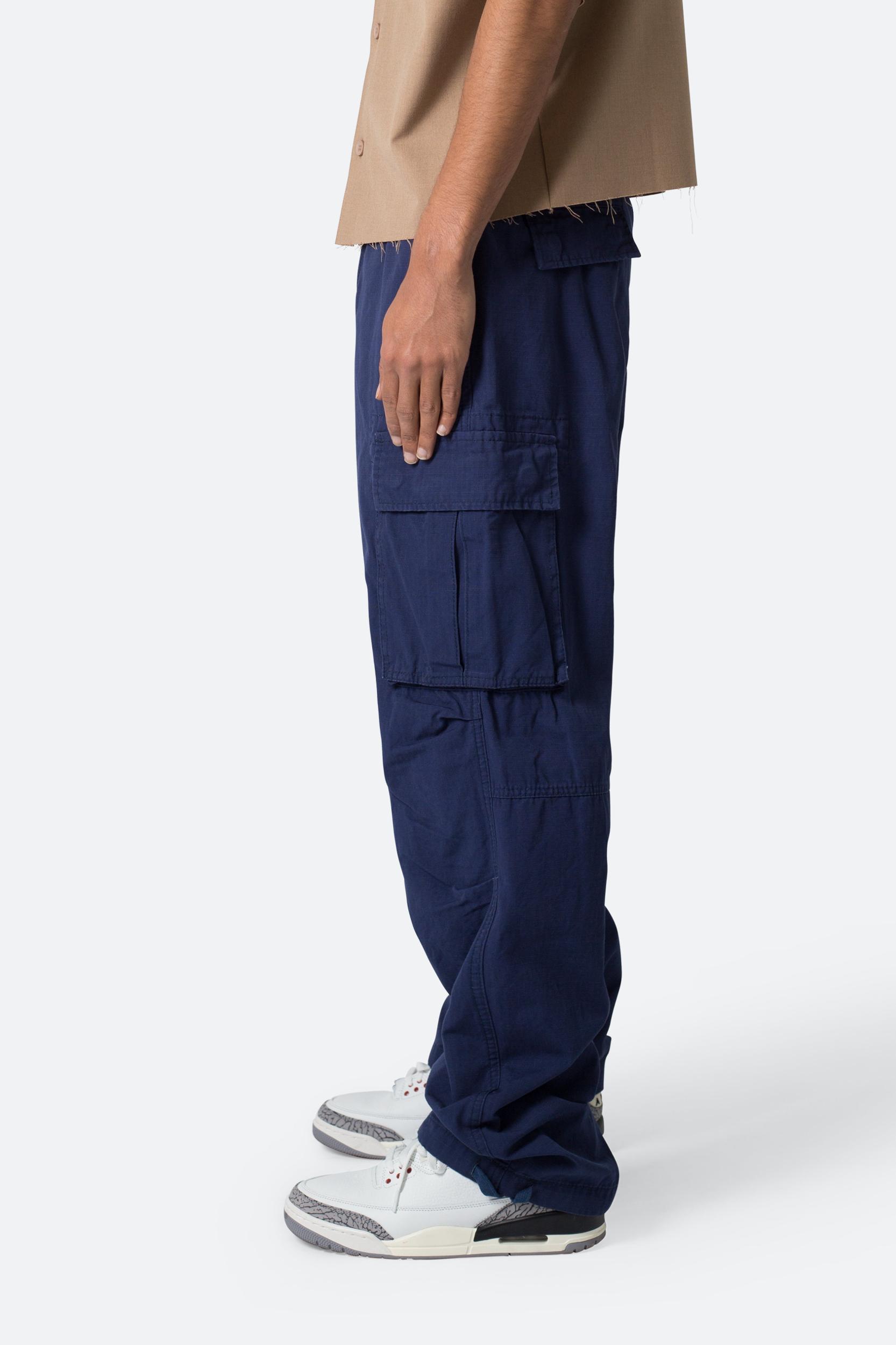 Ultra Baggy Vintage Cargo Pants - Navy Product Image