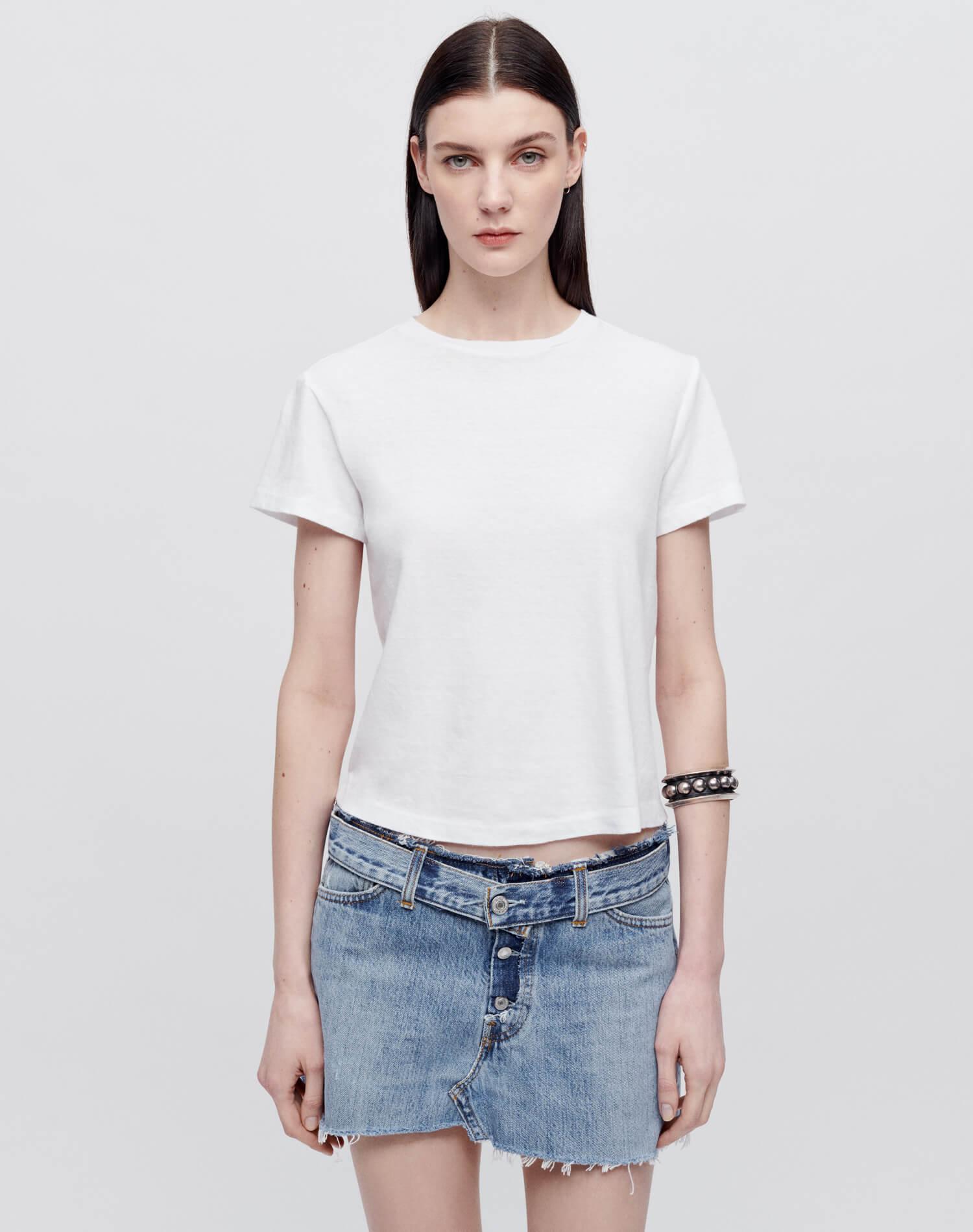 Hanes Classic Tee - Optic White Female Product Image