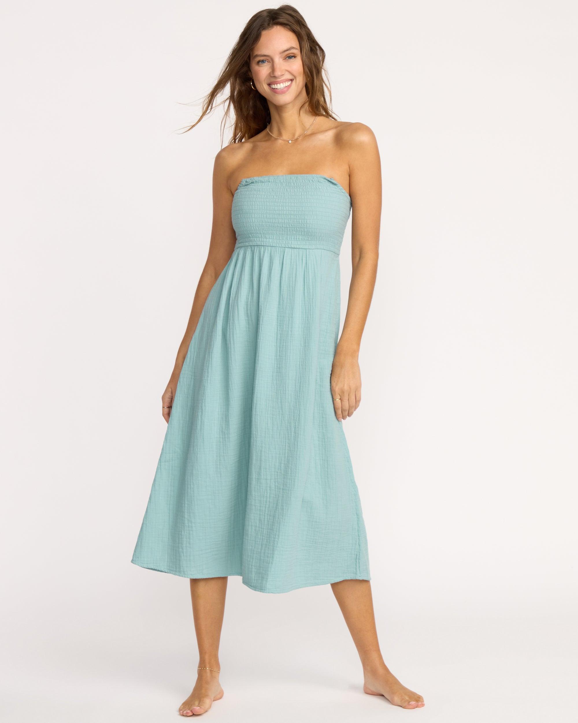 Off The Coast Dress - Blue Fog Female Product Image