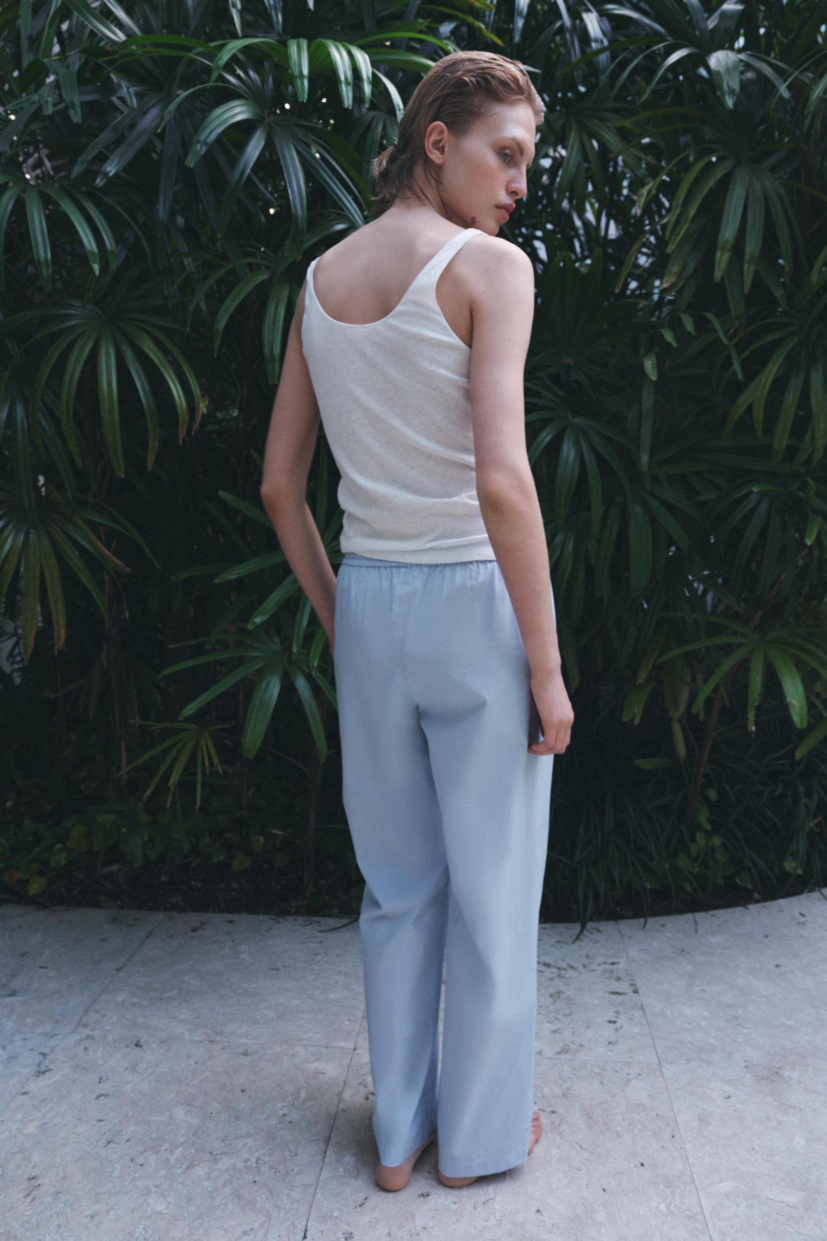 COTTON PAJAMA PANTS Product Image