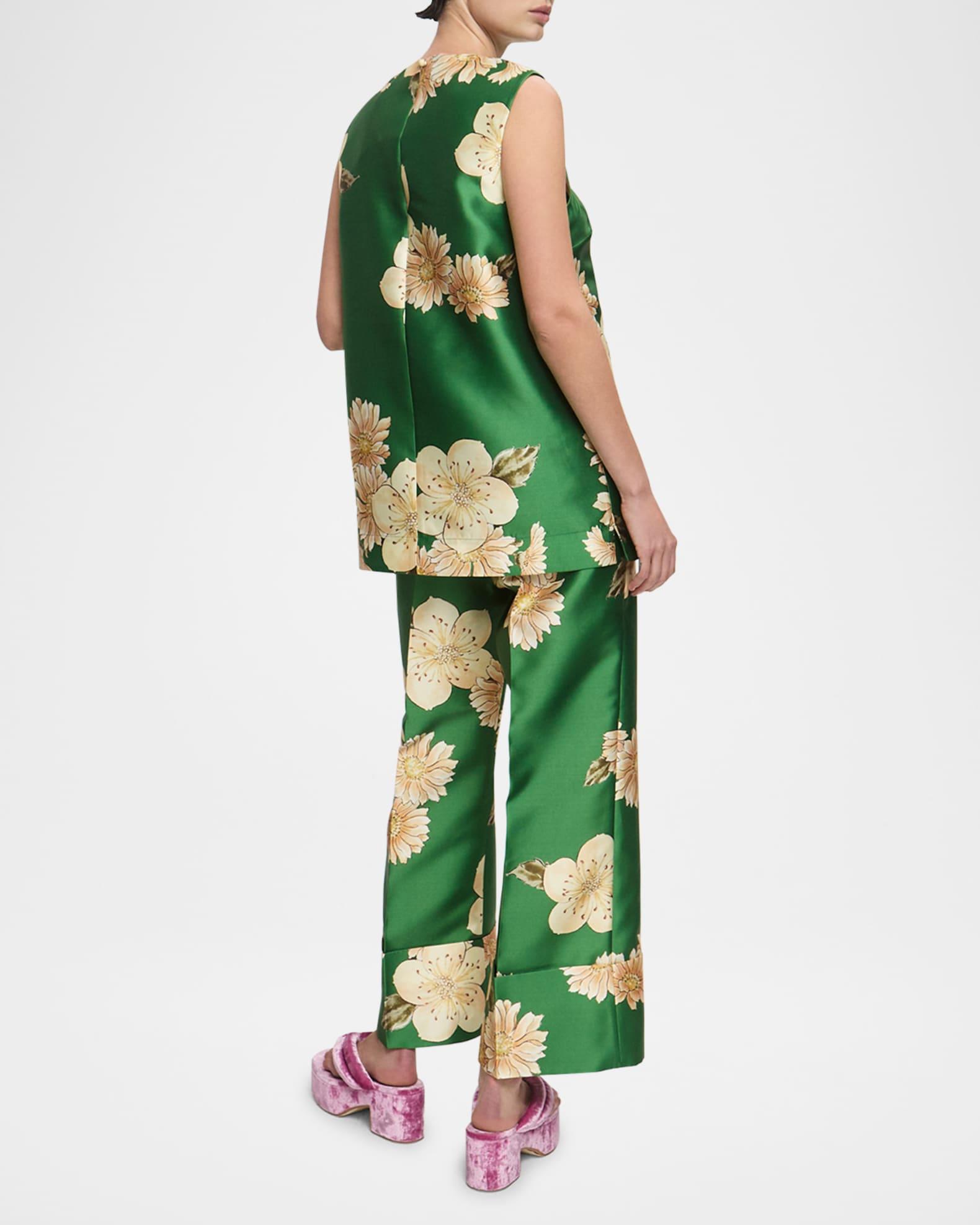 Sage Cuffed Wide-Leg Pants Product Image