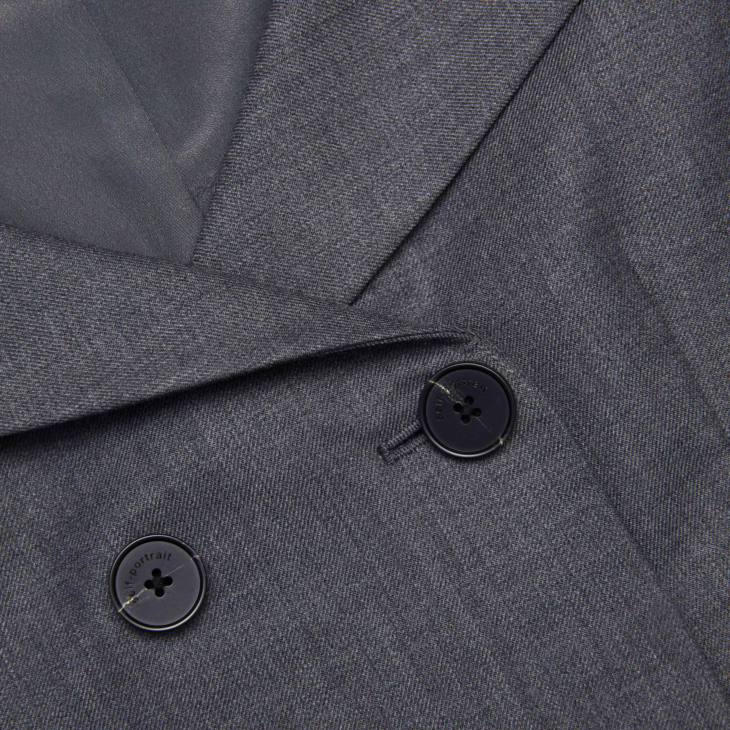 Grey Wool Tailored Top Product Image