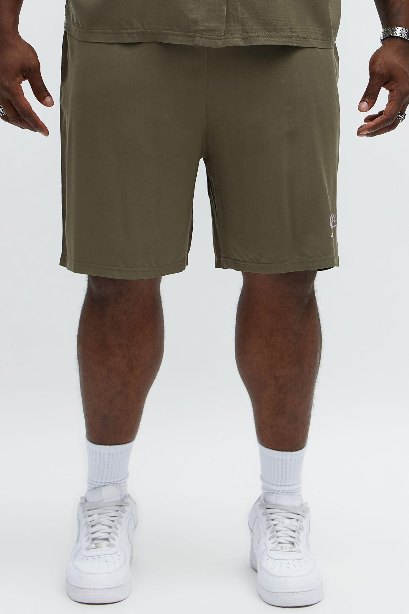 Relaxed Coach Shorts - Brown/combo Male Product Image