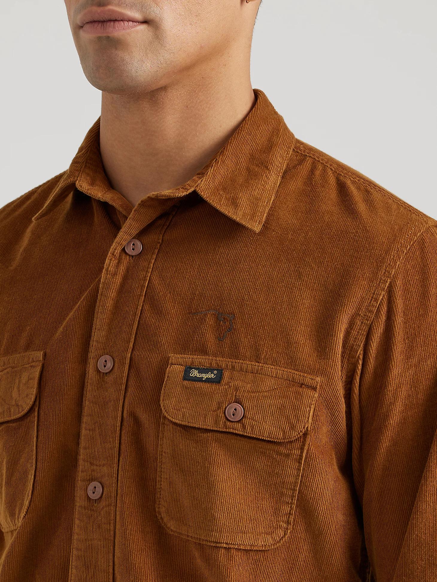 Wrangler x Buffalo Trace™ Men's Corduroy Shirt | Men's SHIRTS | Wrangler® Product Image