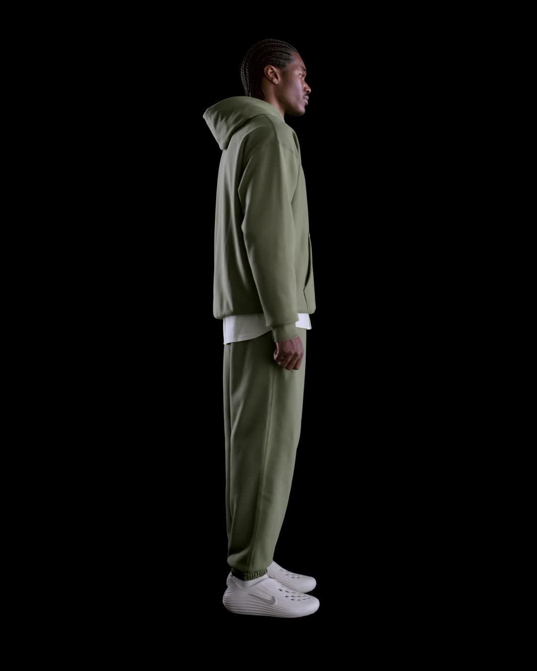 Nike Mens Solo Swoosh Cuffed Fleece Pants | HV1088-010 Product Image