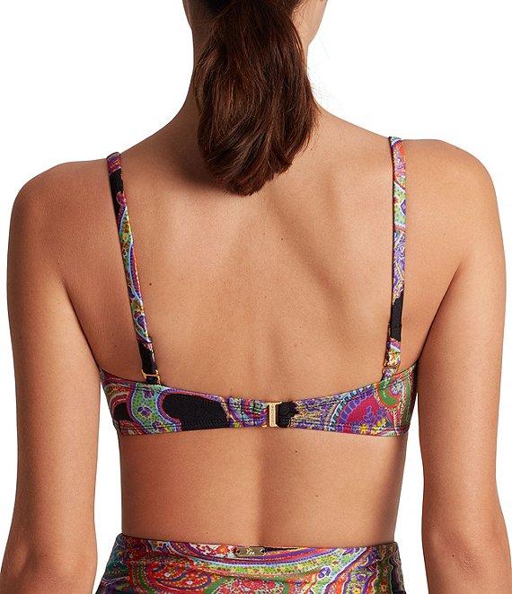 Lauren Ralph Lauren Bordado Paisley Shirred High Waist Swim Bottom Product Image
