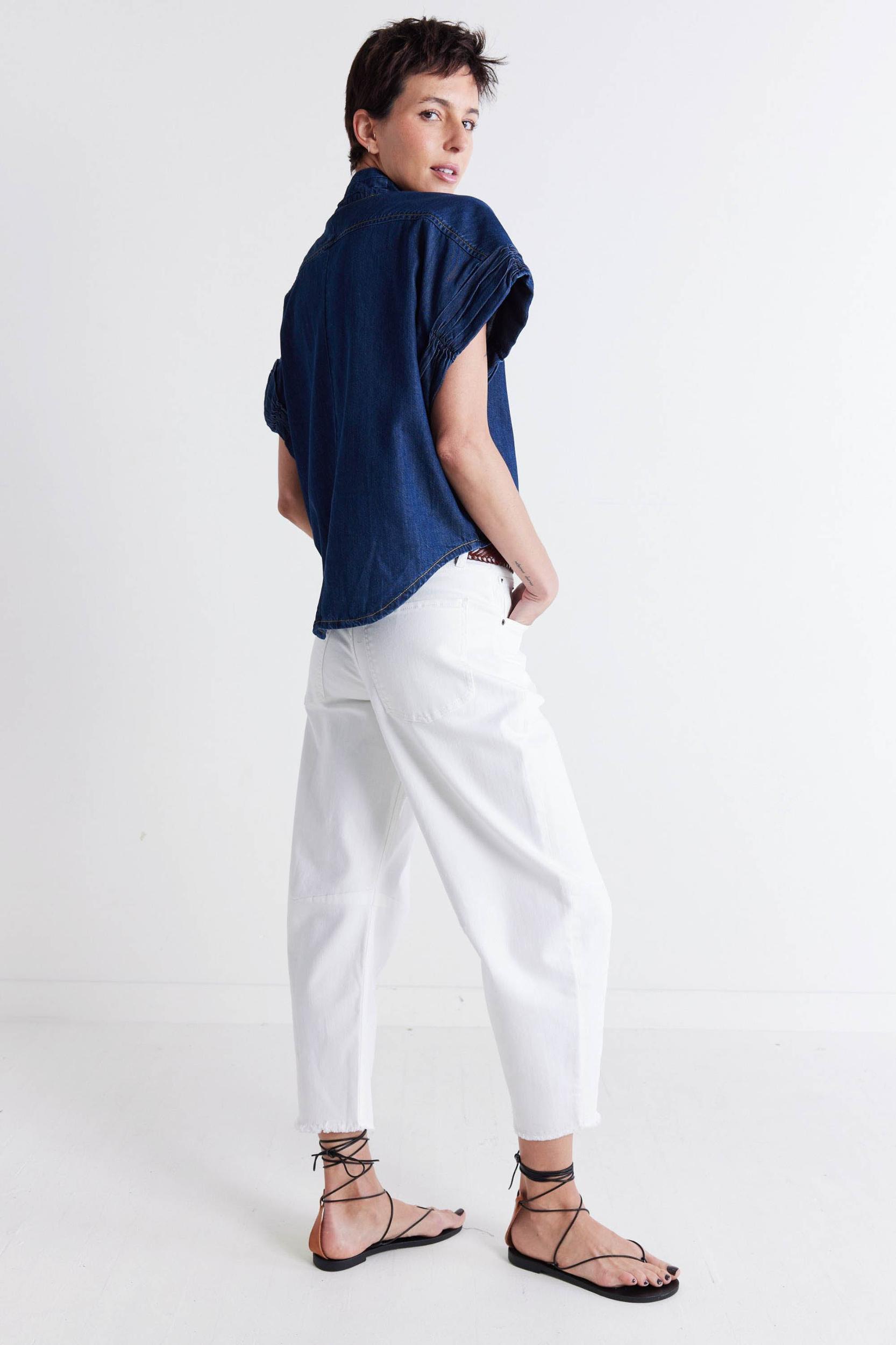 Always Chic Denim Blouse Product Image