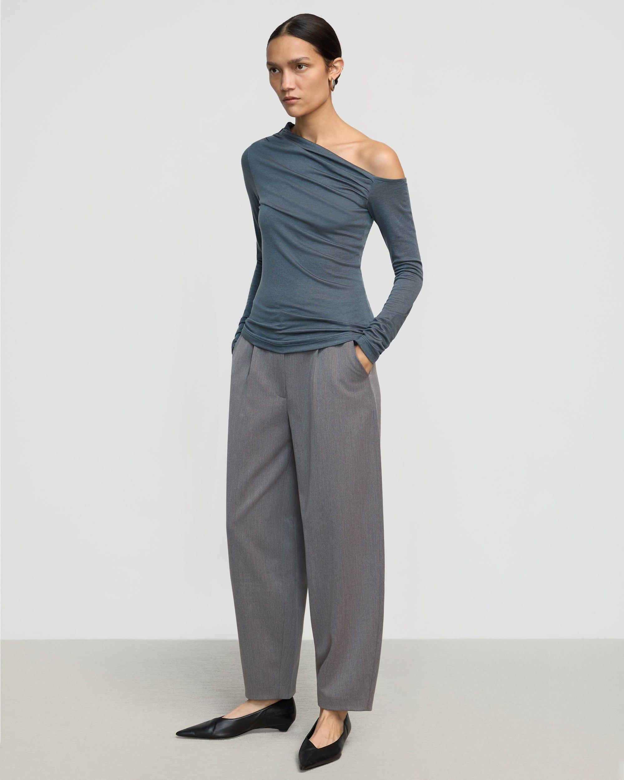 Ayra Tencel-Wool Off-Shoulder Tee Product Image