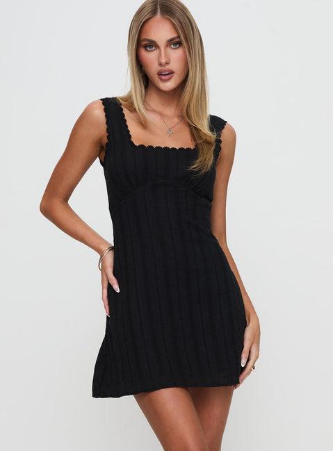 Dasha Mini Dress Black Product Image