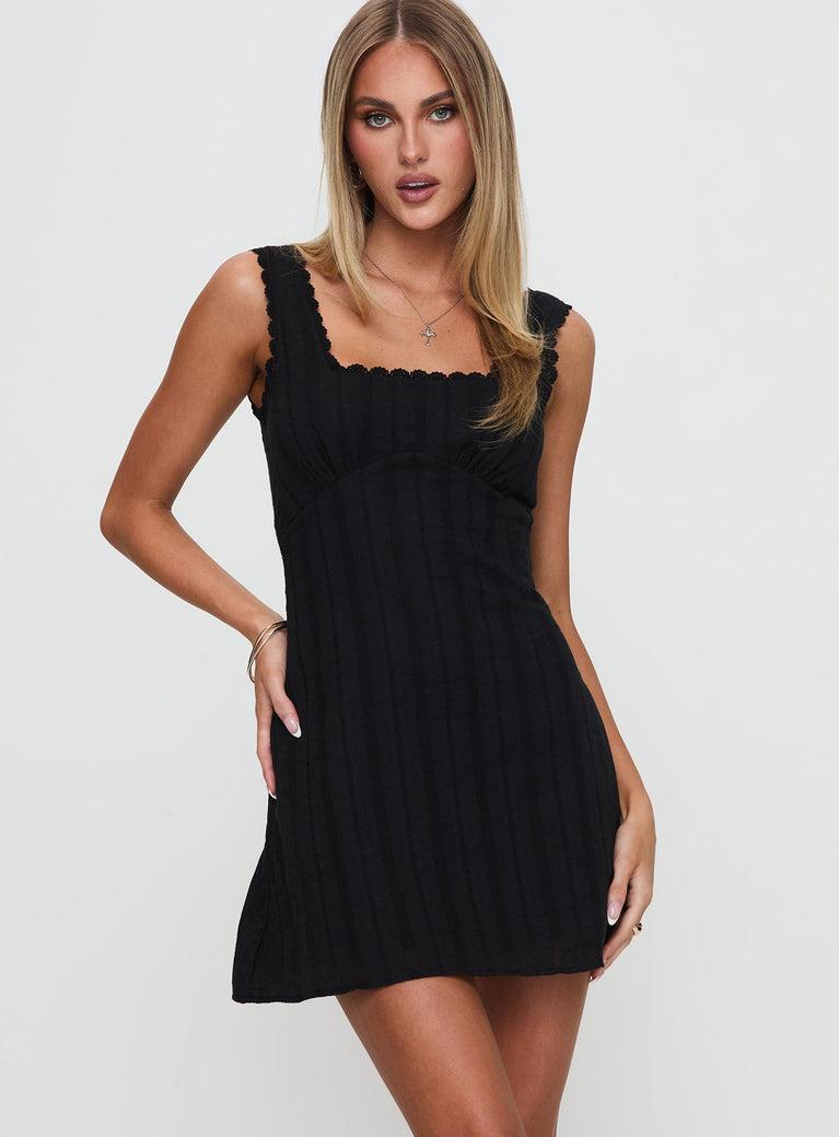 Dasha Mini Dress Black Product Image
