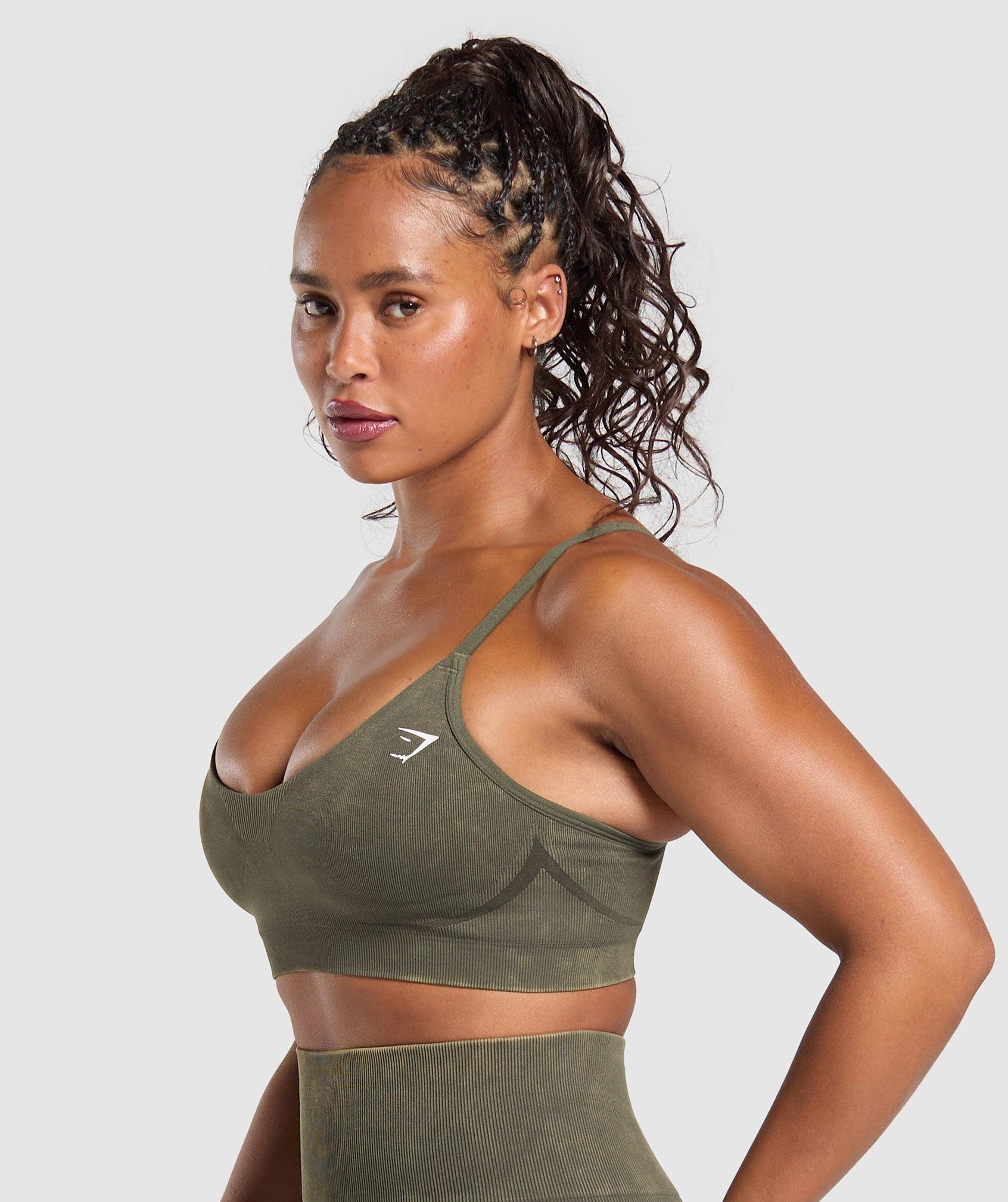 Gains Seamless Washed Sports Bra Product Image