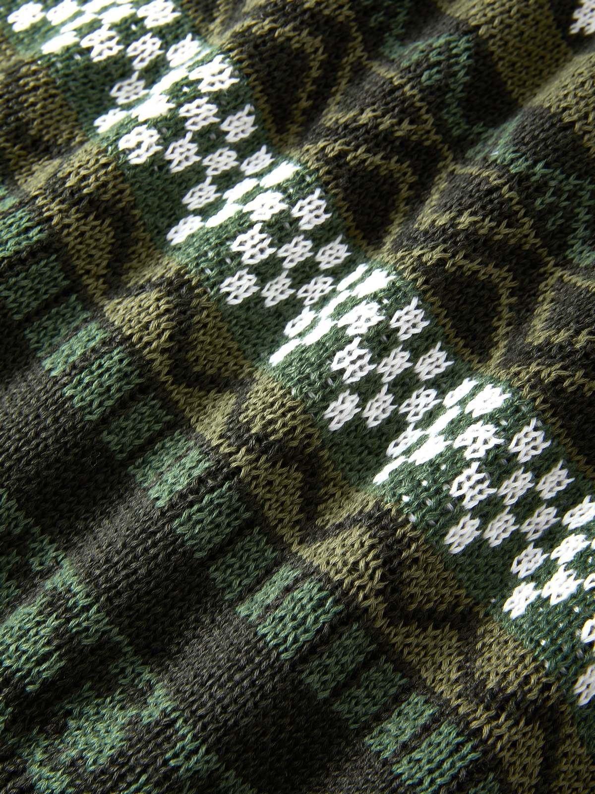 Long Sleeve Vintage Jacquard Sweater Product Image