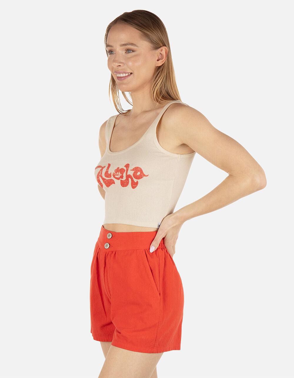 HURLEY Aloha Womens Tank Top - ANTIQUE WHITE Product Image