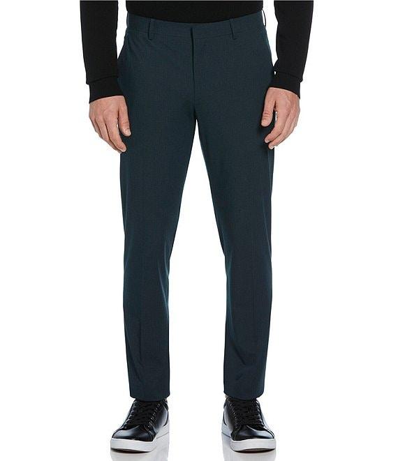 Perry Ellis Slim Fit Flat-Front Stretch Suit Separates Pants Product Image